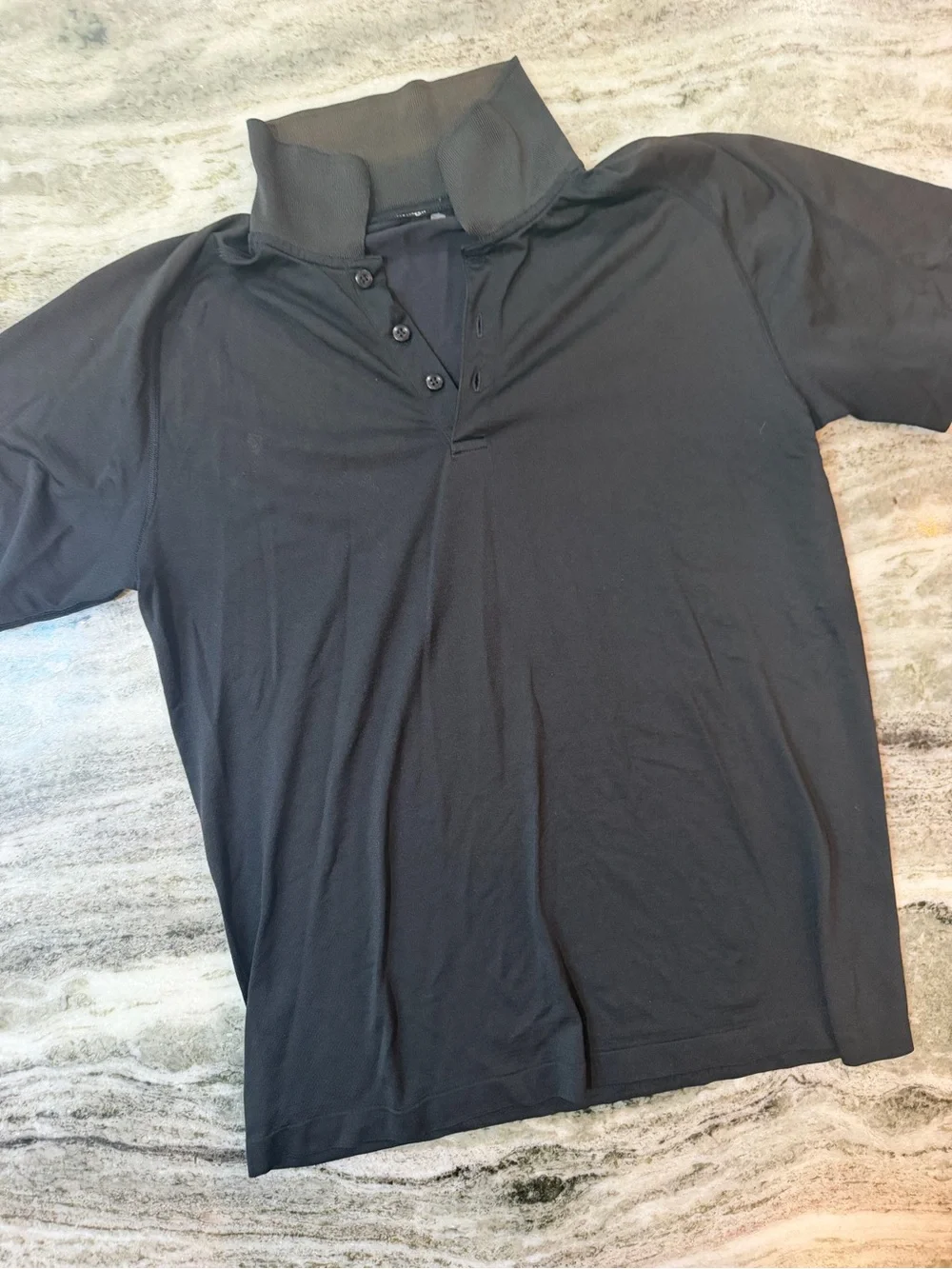 Men’s Lululemon Black Short-Sleeve Performance Polo Large